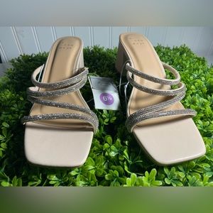 A New Day Nude Sparkly Heels